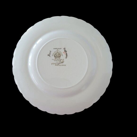 Vintage Royal Staffordshire Harvest Clairce Cliff Dinnerware Saucer - Picture 3 of 6